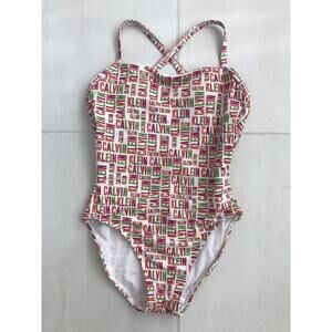 Calvin Klein Multicolor Logo Print One Piece Swimsuit